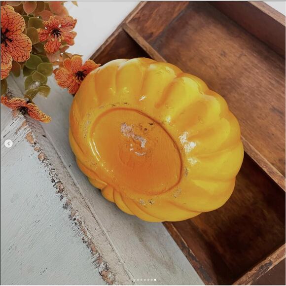 Vintage Halloween Anthropomorphic Jack Pumpkin Planter Holland Floral LIGHTER - Picture 8 of 8